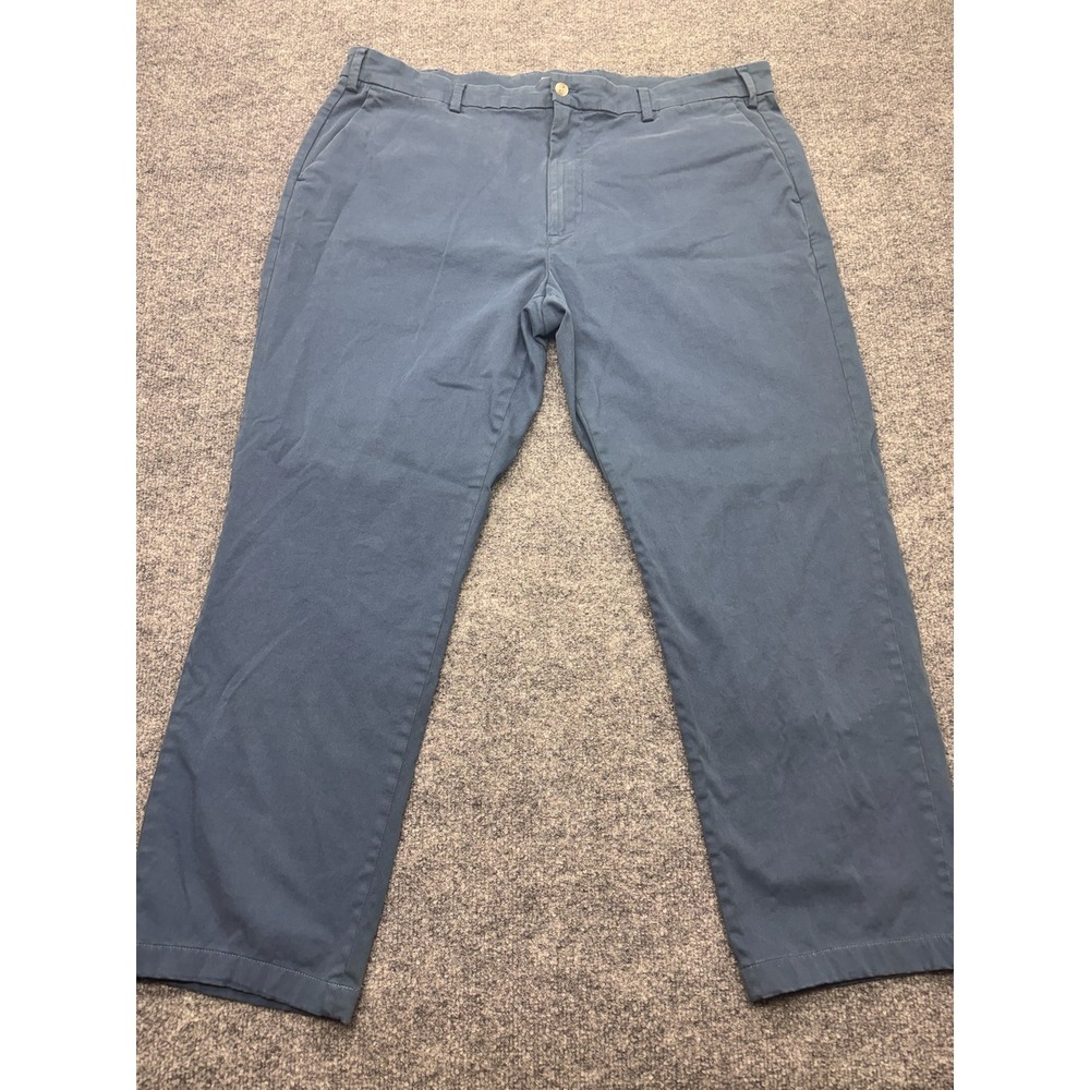 Peter Millar Mens Signature Sateen Classic Fit Pants Blue 40x32 Stretch Chinos - Picture 2 of 10